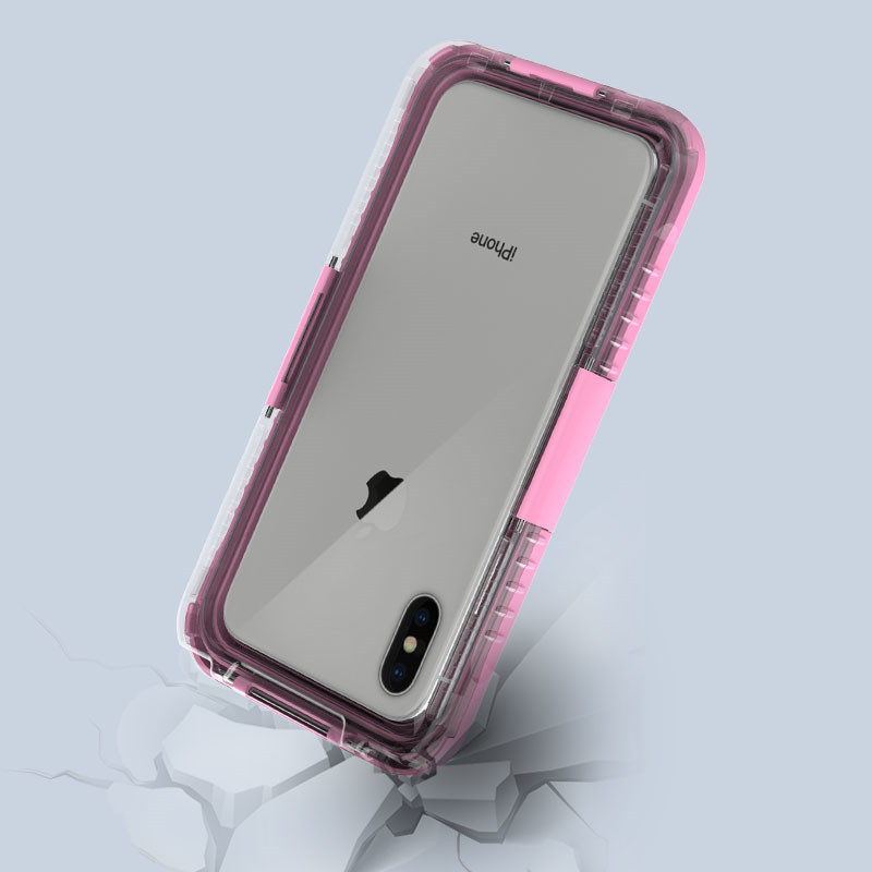 Bune cazuri impermeabile sac uscat pentru iphone XS Max telefon mobil wterproof sac (Roz)